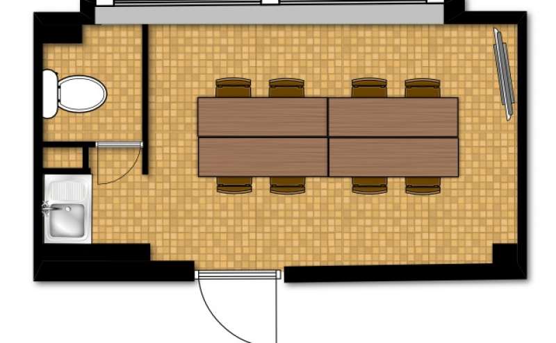 レンタルスペースのレイアウト画像です