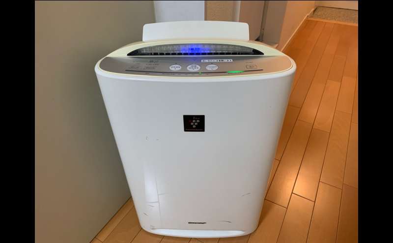 加湿空気清浄器設置　Sharp：KC–B40–W