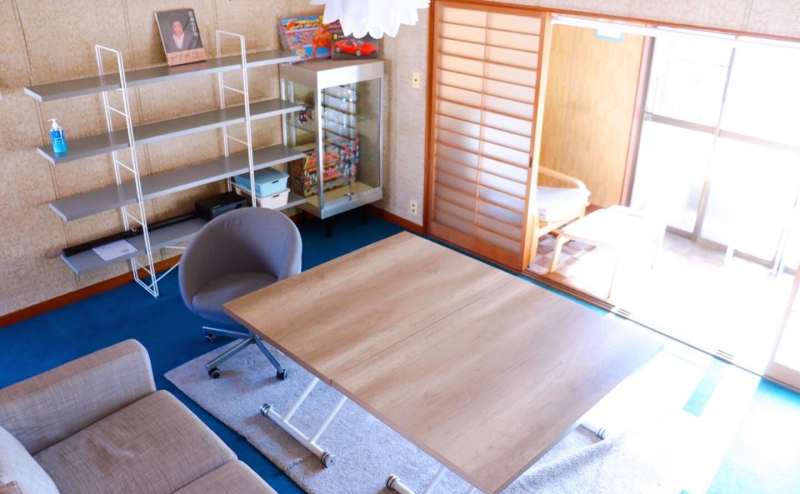 大きなテーブルなのでTRPGにもピッタリです。