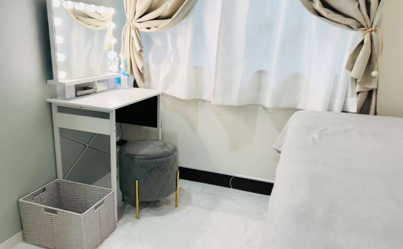 ルーム内ドレッサーも◎