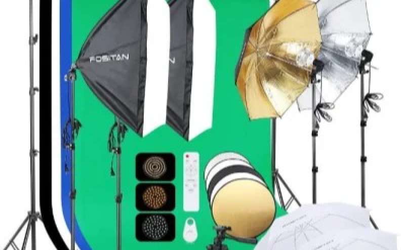 有料オプション「撮影機材一式」の一部です。本格的な機材が揃っています