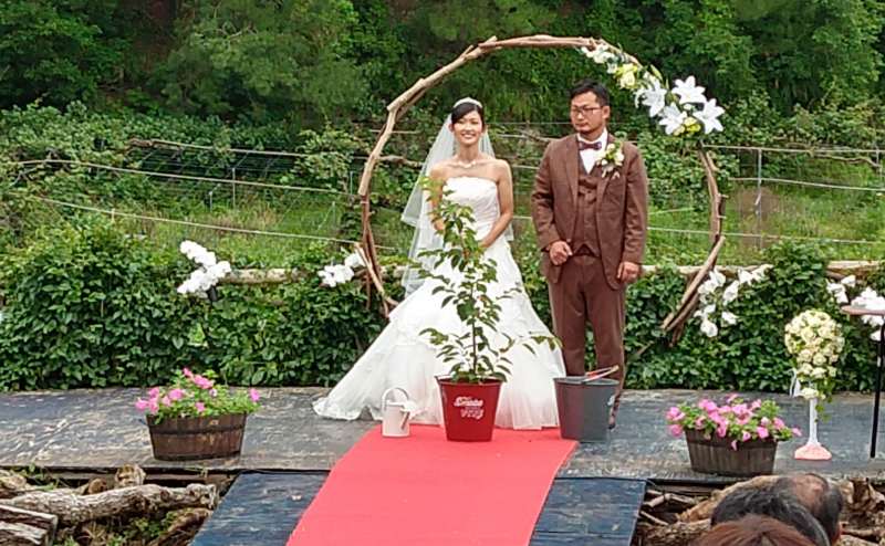 結婚の様子