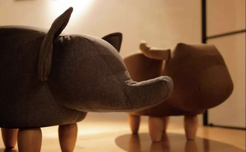 遊び心のあるアニマルソファ。スペース内ならどこでも撮影可能です。ハウススタジオのようにもご利用いただけます