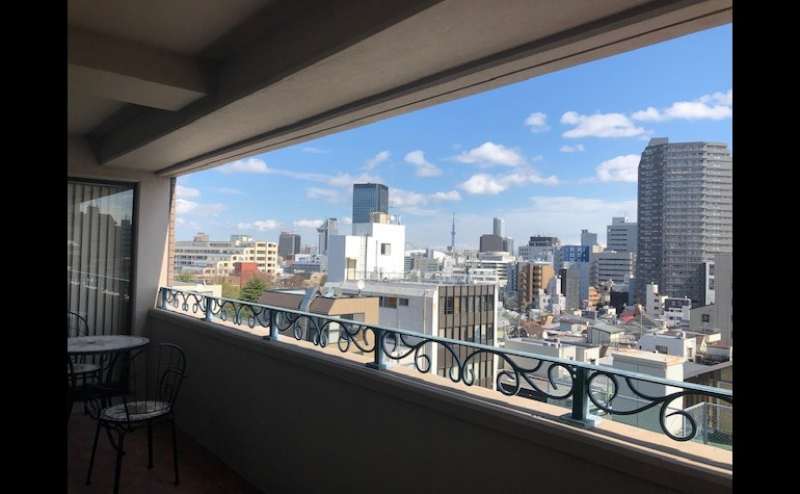 ベランダからはスカイツリーも見えます