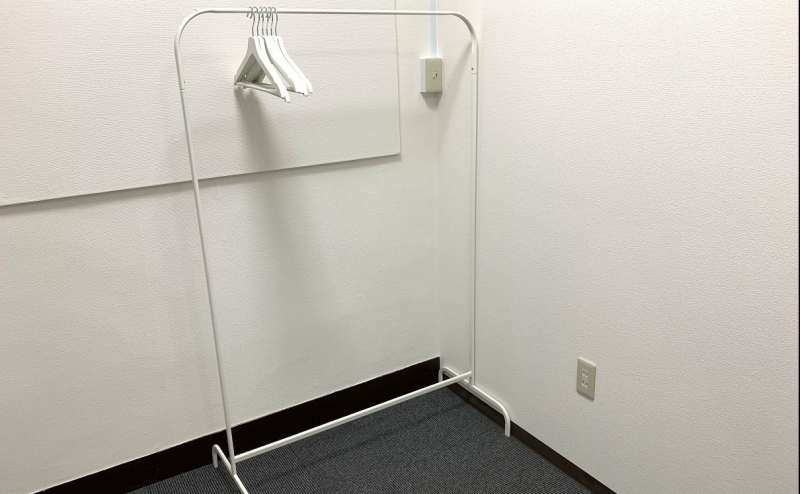 ハンガーラックもあります。