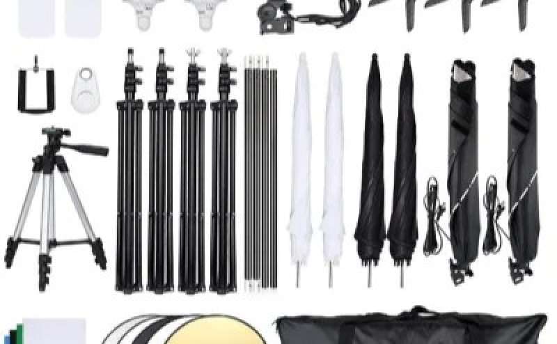 撮影機材は一式でレンタルできます。本格的な機材でポートレイト撮影やモデル撮影はいかがでしょうか