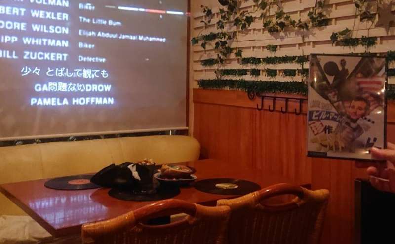 DVDプレイヤー接続のプロジェクターつき。