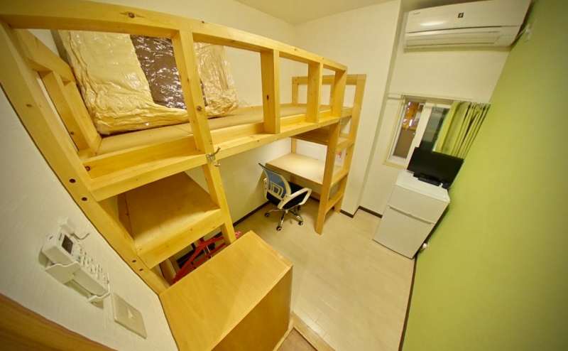 新宿早稲田駅「GH早稲田104号完全個室」。在宅勤務応援。コロナウイルス対策。