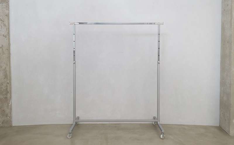 展示用ハンガーラック【シルバー】｜幅：118cm / 高さ：153cm ×5