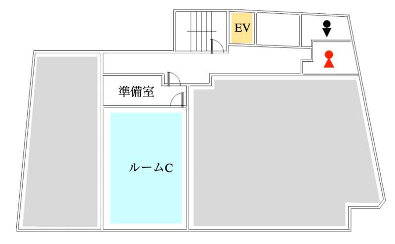 ルームCのフロアレイアウトです