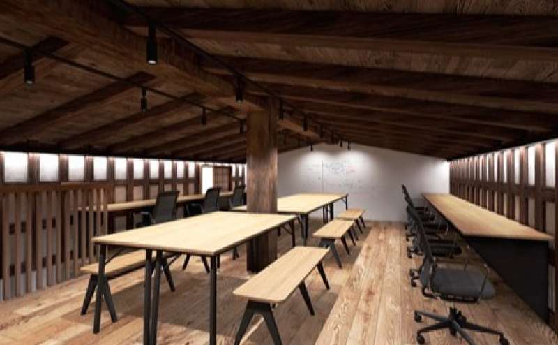 2階のコワーキングスペースです。