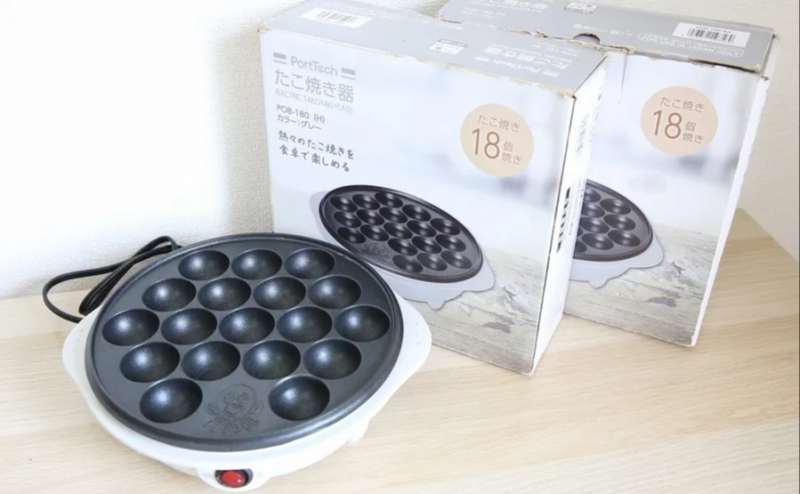 たこ焼き器（18個焼き）を３台用意しています。