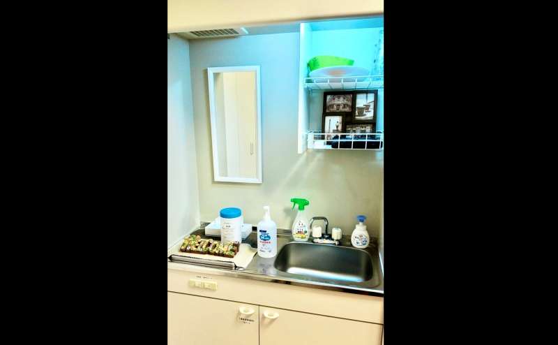 室内の流し台です