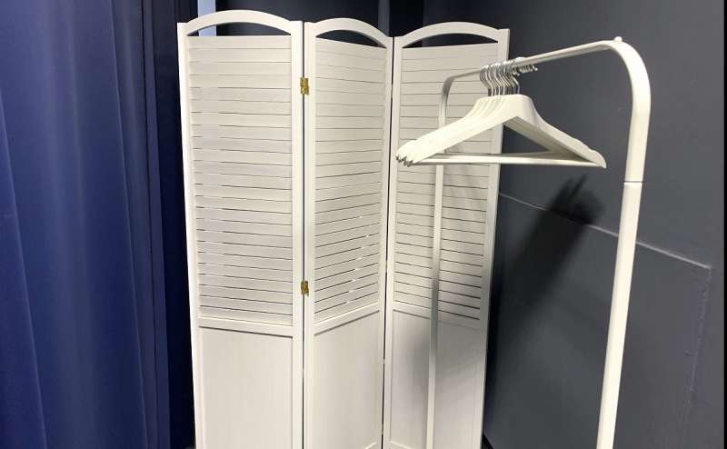 ハンガーラックもあります。