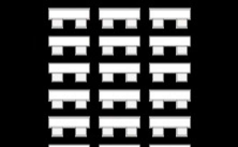 会議や研修会、セミナー、勉強会に。基本のスクール形式のレイアウト例です。内容に合わせてご自由にレイアウトいただけます