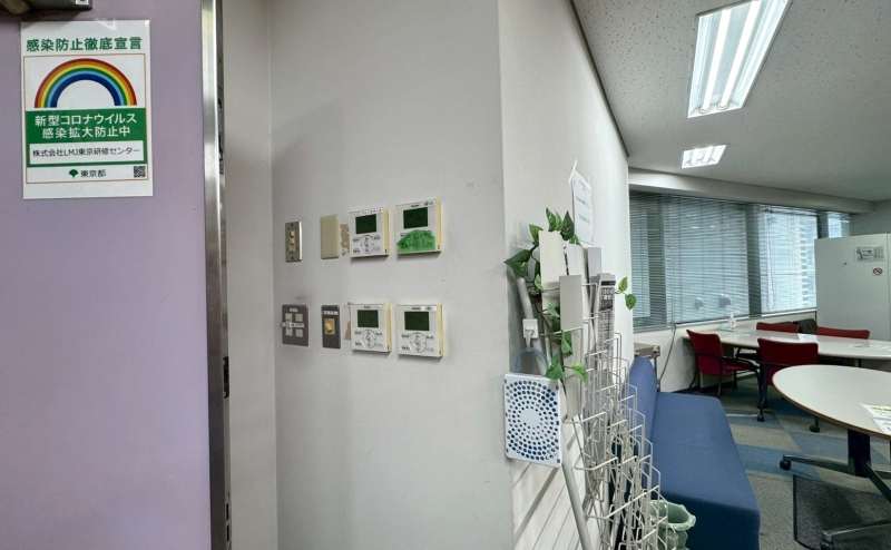 【空調パネルは3階共用扉付近にございます※「3階S」が該当のパネルです】