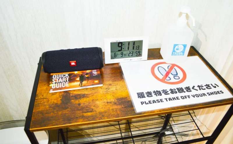 土足禁止で綺麗なスタジオです。感染症予防にも力を入れています