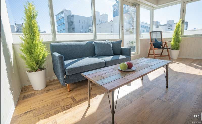 家具のほか、観葉植物もございます。