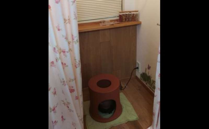 黄土よもぎ蒸しが２台ございます