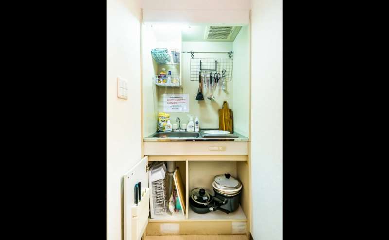 IHコンロ一口付きミニキッチン。ご利用は無料です