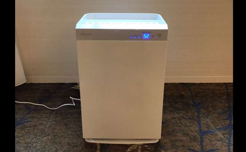 空気清浄機も設置ずみ