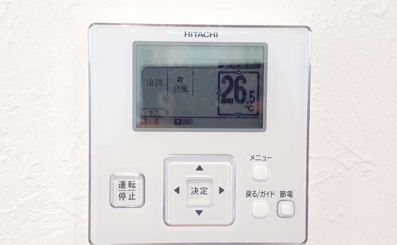 新型エアコン各部屋に設置しており、夏、冬に快適！