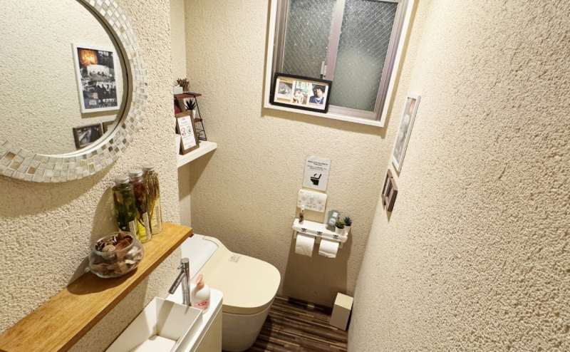 ウォシュレットトイレはいつも清潔にしてあります