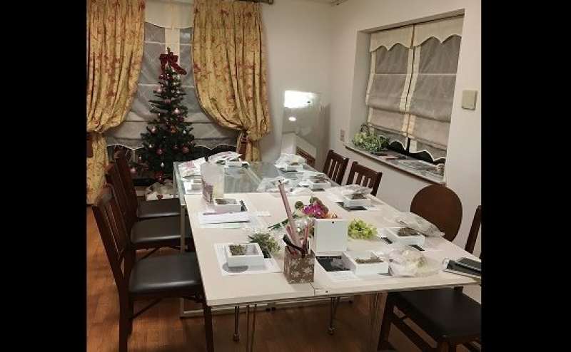 フラワーアレンジメントのお教室