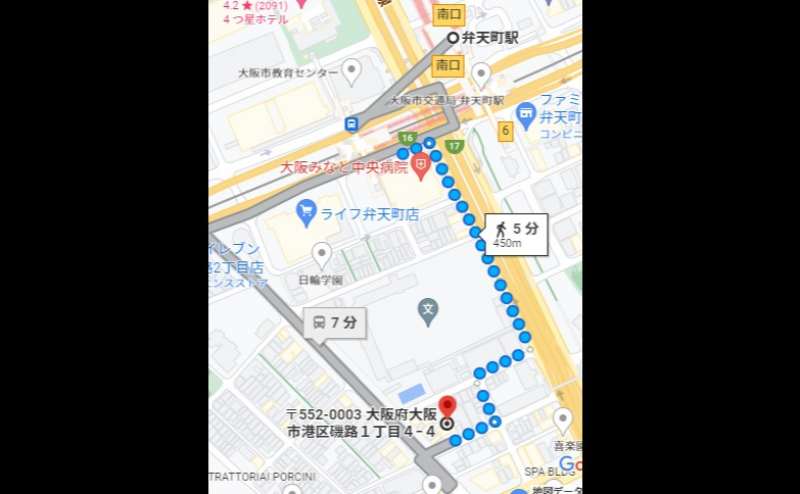 THE WONDER AT STAY 弁天町101号室のアクセス1