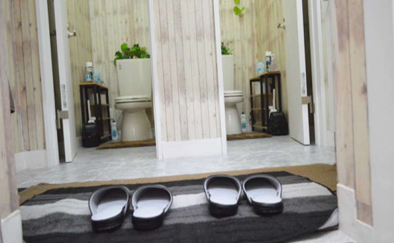 トレイは男女別ですので、どなたさまも安心してご利用いただけます