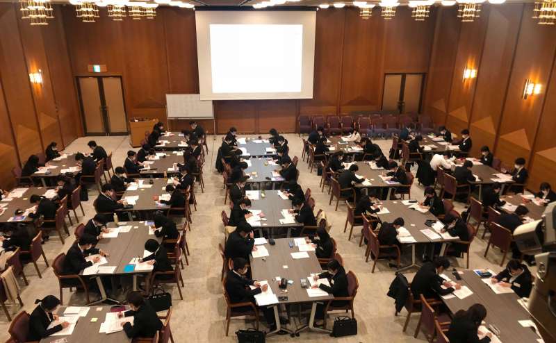利用例：新入社員研修会の会場としてご利用いただきました