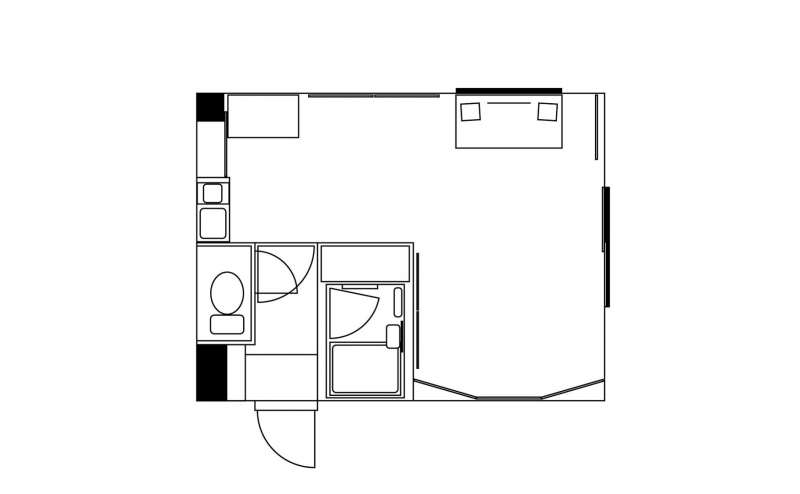 全体で 25 ㎡ あります