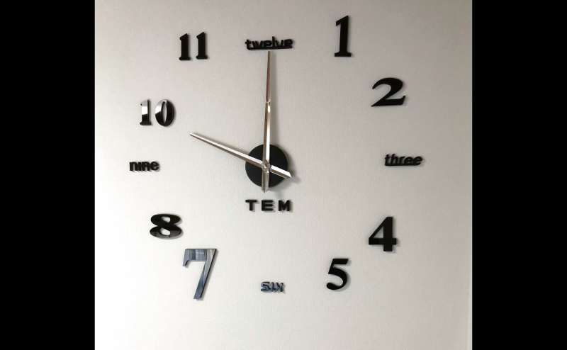 立体式の時計です