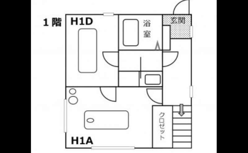 間取り詳細。プライバシーはしっかり守られています