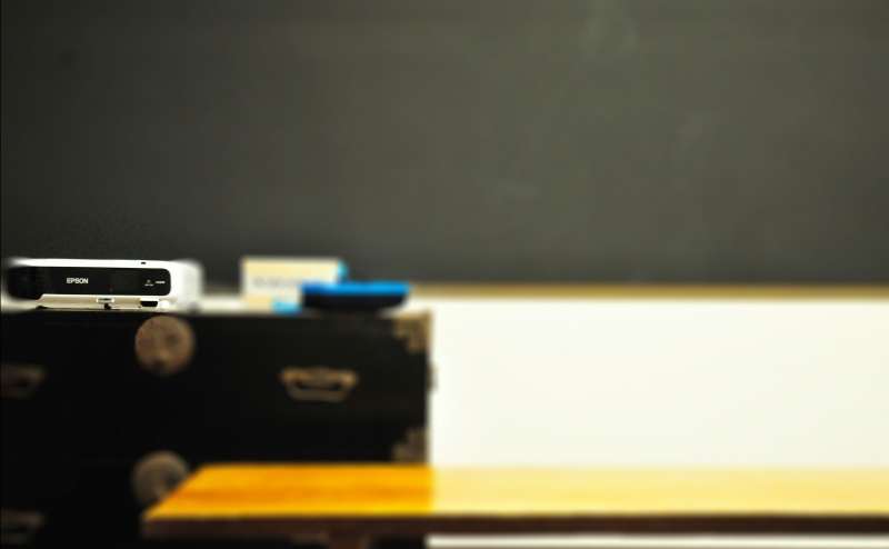 自習室です。黒板もあります。