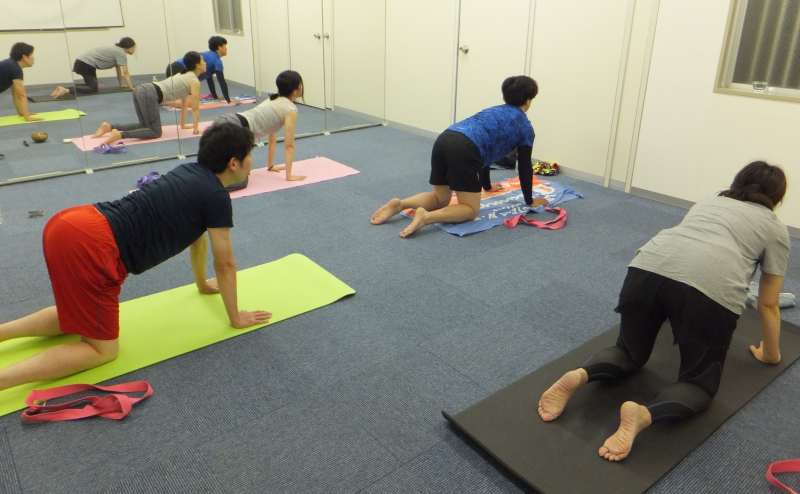 ヨガ教室の様子です。