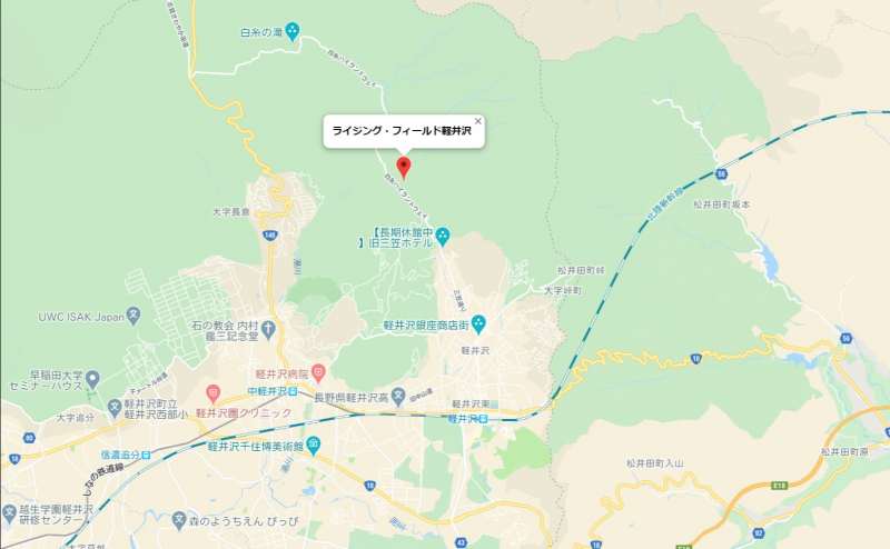 ライジングフィールド軽井沢のアクセス1