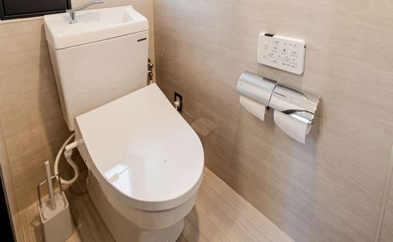 トイレもスペース内にありとても便利。男女共用です