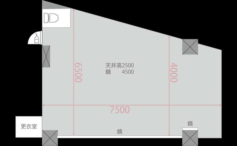 レンタルスタジオRisley八王子店間取り