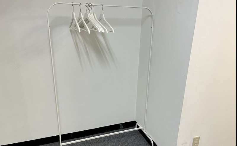 ハンガーラックもあります。