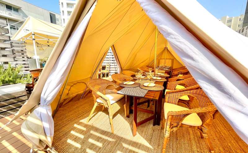 開放的なスペース。