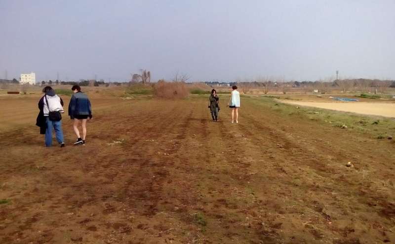 農業体験、撮影に使える広々とした畑