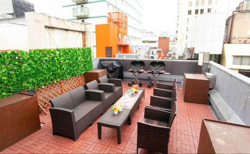 オープンテラスは、開放感と爽快感がたまりません！