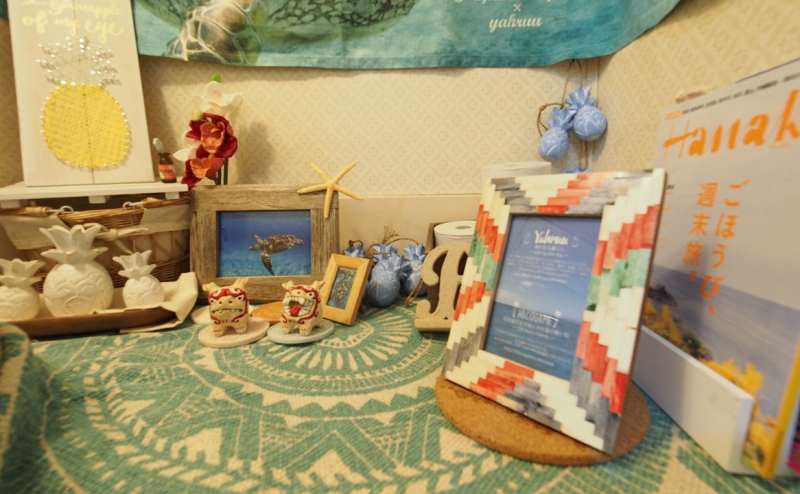 お手洗いのオブジェ（ここだけモルディブではないです。。）