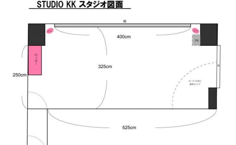 スタジオ内見取り図