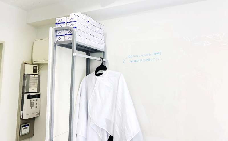 クロスは無料レンタルです。 ご自由にお使い下さい。