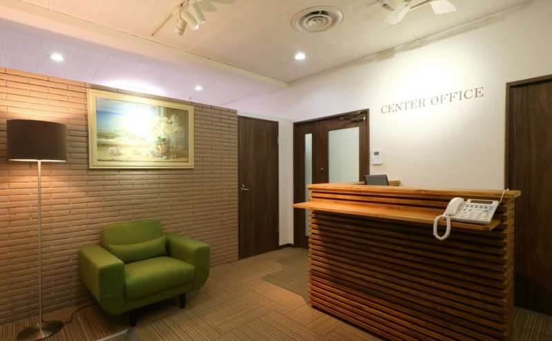 受付です。スタッフが常駐しています