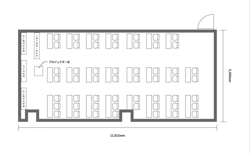 304会議室の間取りです