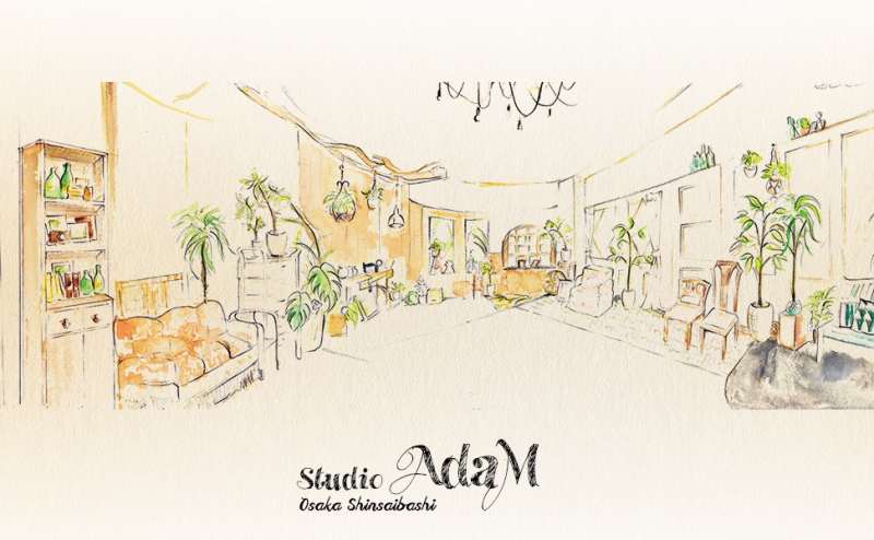 スタジオアダム 本町駅徒歩4分 心斎橋筋商店街内 レンタルフォトスタジオ 展示会 イベントスペース 映像収録 自然光 ウイルス対策強化中