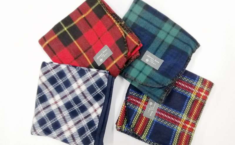 ブランケットを4枚ご用意しました